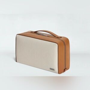 Away Men's Toiletry Bag in Cream and Brown